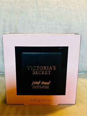 Victoria's Secret Candle: Pink Musk Candle - New in Box Condition!